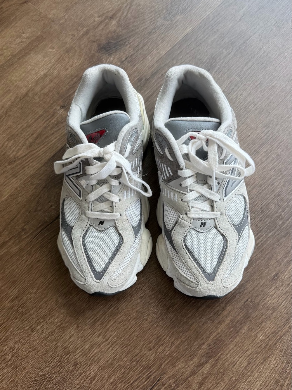 New Balance 9060 Gray & Silver Athletic Sneakers